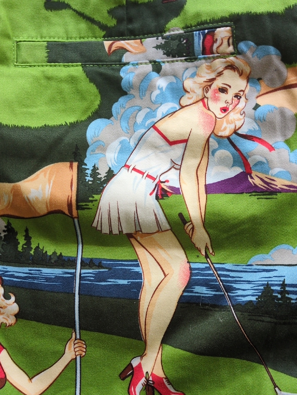 Loudmouth Ladies | Birds of Paradise Retro Pinup Print Women's Golf Skort/Skirt - Picture 2 of 12